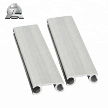 6061 T6 silver aluminium keder rail profile